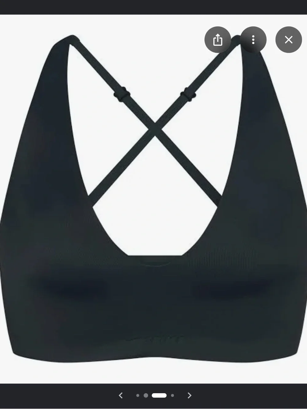 NikeSKIMS Shine V Neck Bra - Dark Teal